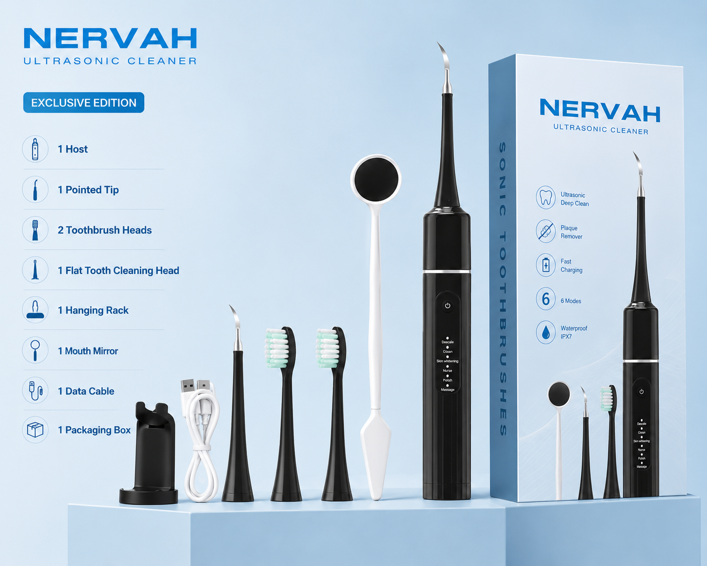 Ultrasonic Dental Tartar Remover Electric Tooth Cleaner