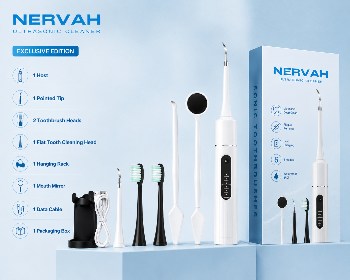 Ultrasonic Dental Tartar Remover Electric Tooth Cleaner